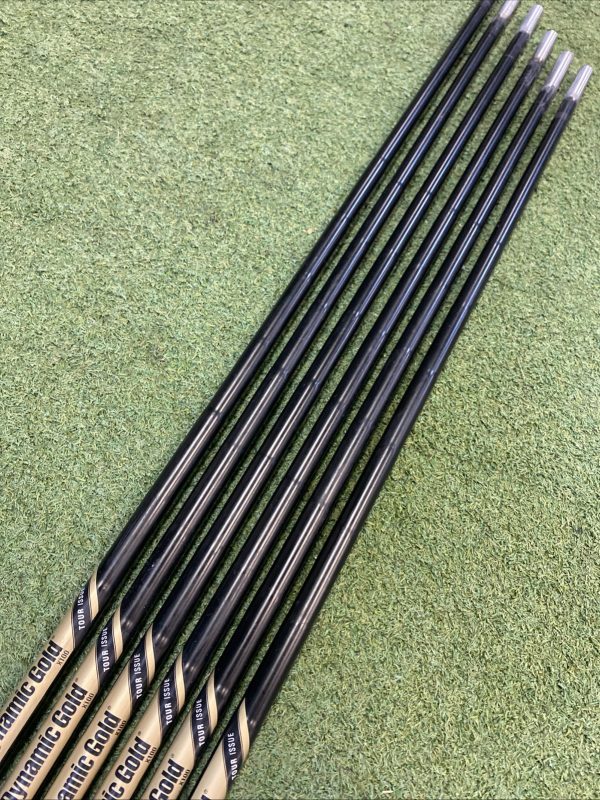 Dynamic Gold Tour Issue Black Onyx X100 Iron Set Shafts .355 6 Pc Extra Stiff - Image 4