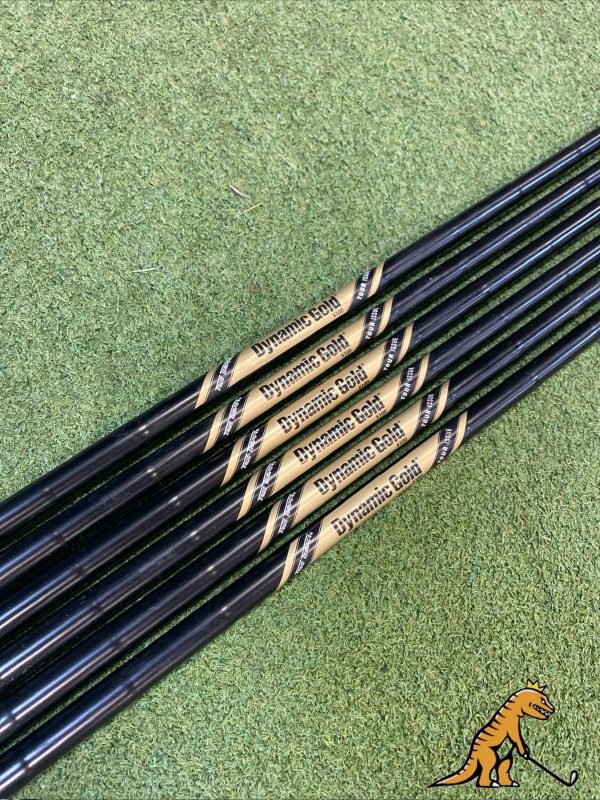 Dynamic Gold Tour Issue Black Onyx X100 Iron Set Shafts .355 6 Pc Extra Stiff