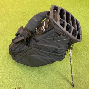 New Ogio Woode 8 Hybrid Black Golf Stand Bag 8-Way