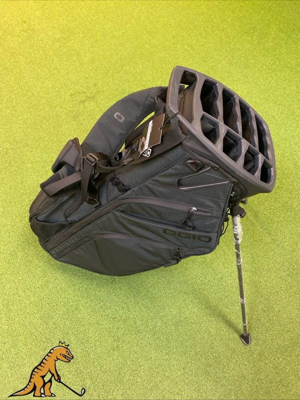 New Ogio Woode 8 Hybrid Black Golf Stand Bag 8-Way
