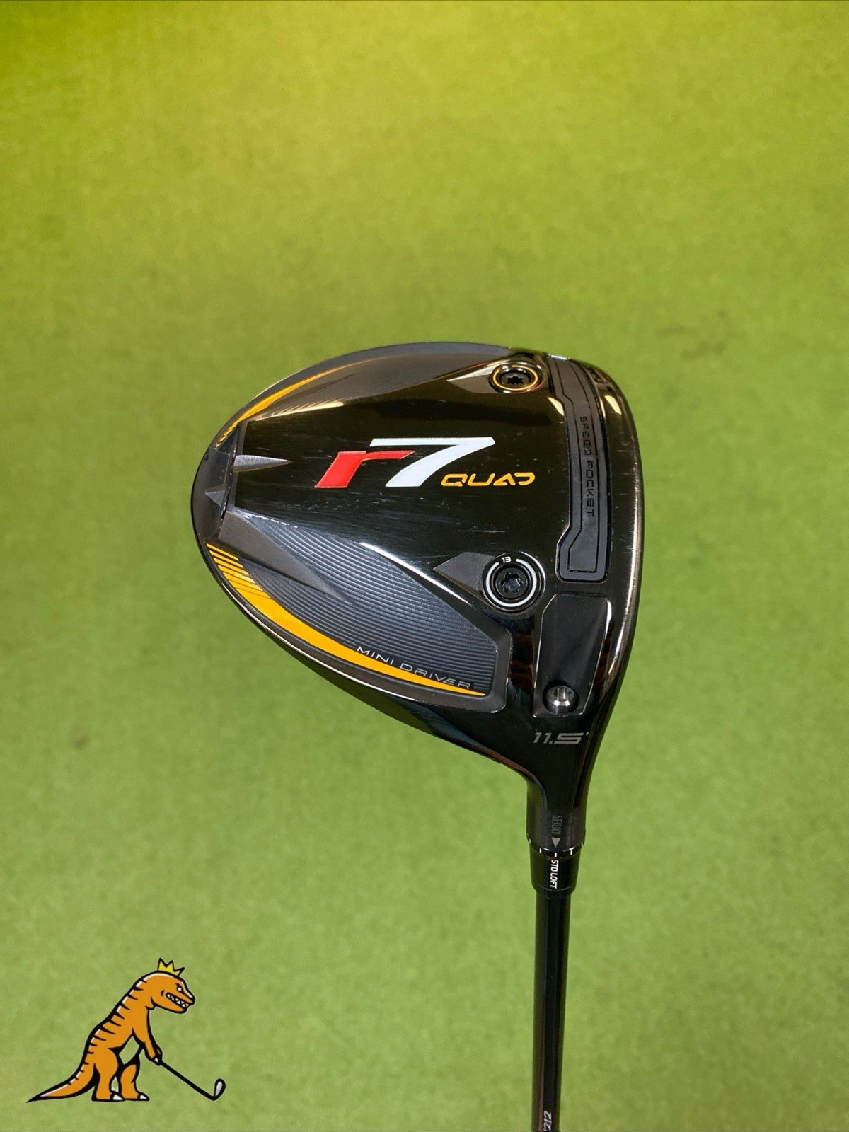 RH TaylorMade r7 Quad 11.5* Mini Driver Fujikura Speeder 50g Regular Flex + HC