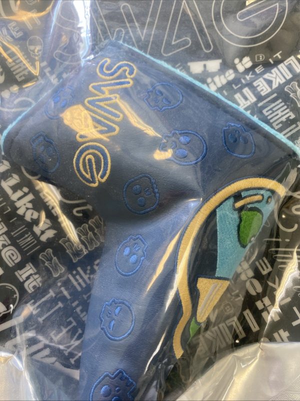 Swag Golf Clubs Blade Putter Head Cover Blue/Green Skulls Sealed