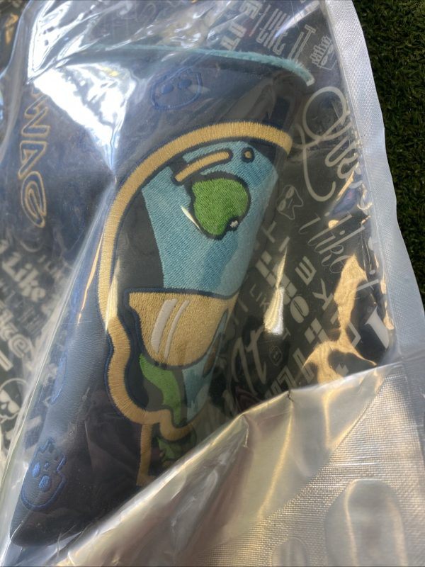 Swag Golf Clubs Blade Putter Head Cover Blue/Green Skulls Sealed