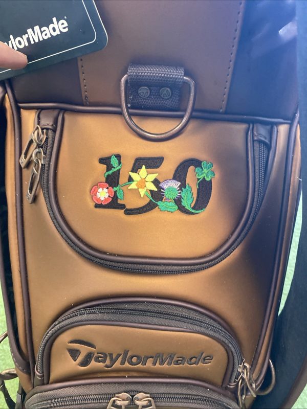 TaylorMade 2022 British Open Limited Staff Bag Brown Leather 6-Way - Image 12