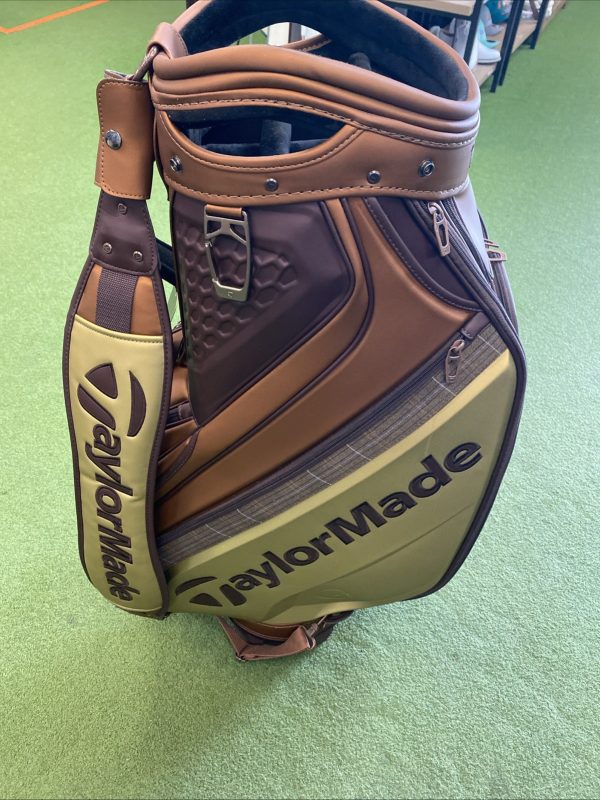 TaylorMade 2022 British Open Limited Staff Bag Brown Leather 6-Way - Image 8