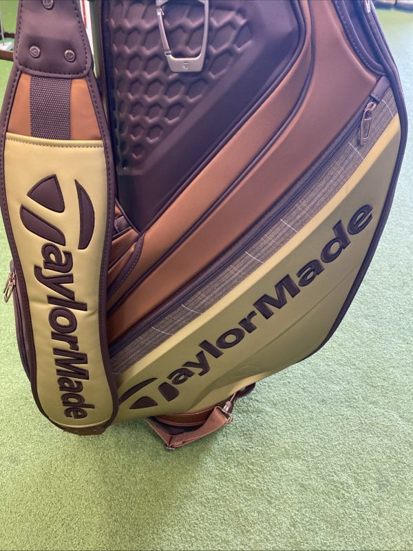 TaylorMade 2022 British Open Limited Staff Bag Brown Leather 6-Way - Image 9