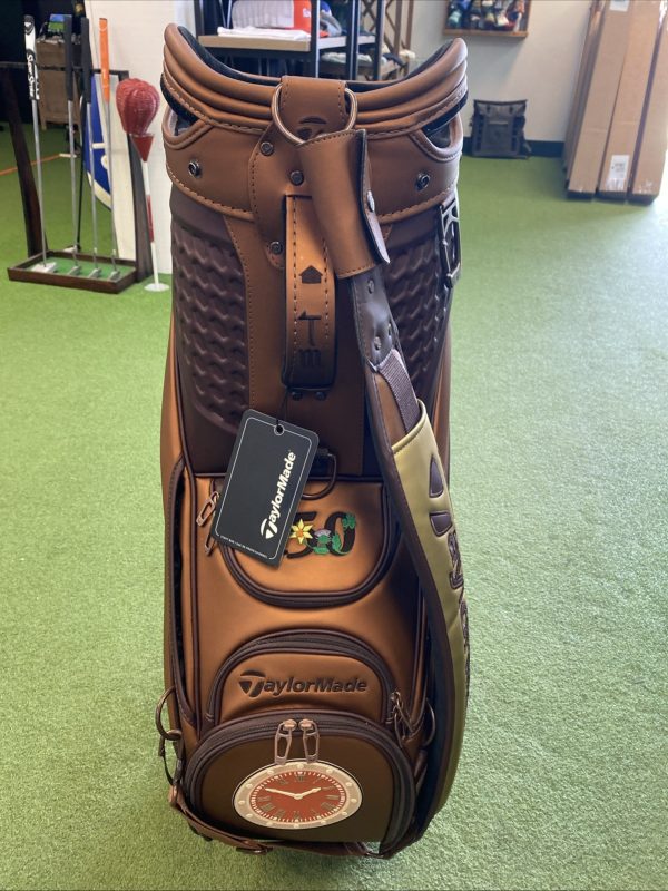 TaylorMade 2022 British Open Limited Staff Bag Brown Leather 6-Way - Image 10