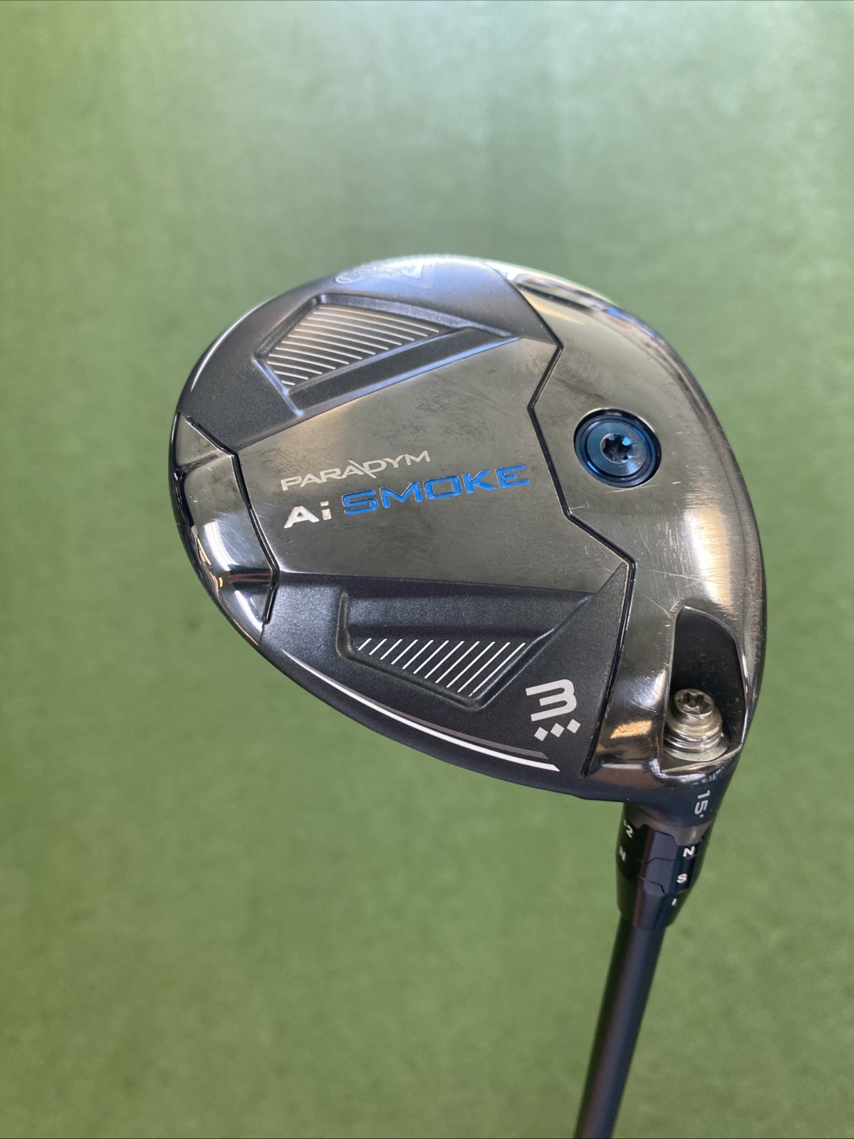 Used RH Callaway Ai Smoke Triple Diamond 15* 3-Wood HZRDUS Hand Crafted Graphite - Image 3