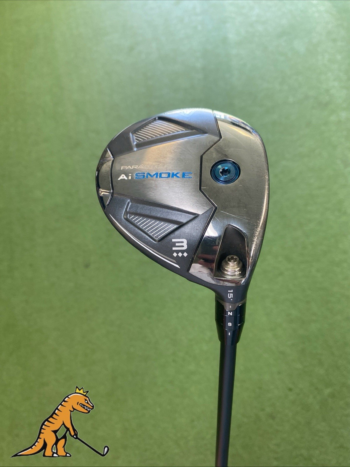 Used RH Callaway Ai Smoke Triple Diamond 15* 3-Wood HZRDUS Hand Crafted Graphite