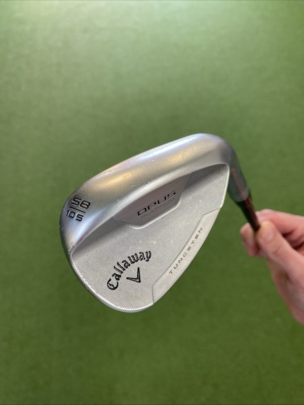 Used RH Callaway Opus 58.10* Lob Wedge Dynamic Gold Tour Issue Black Steel - Image 3