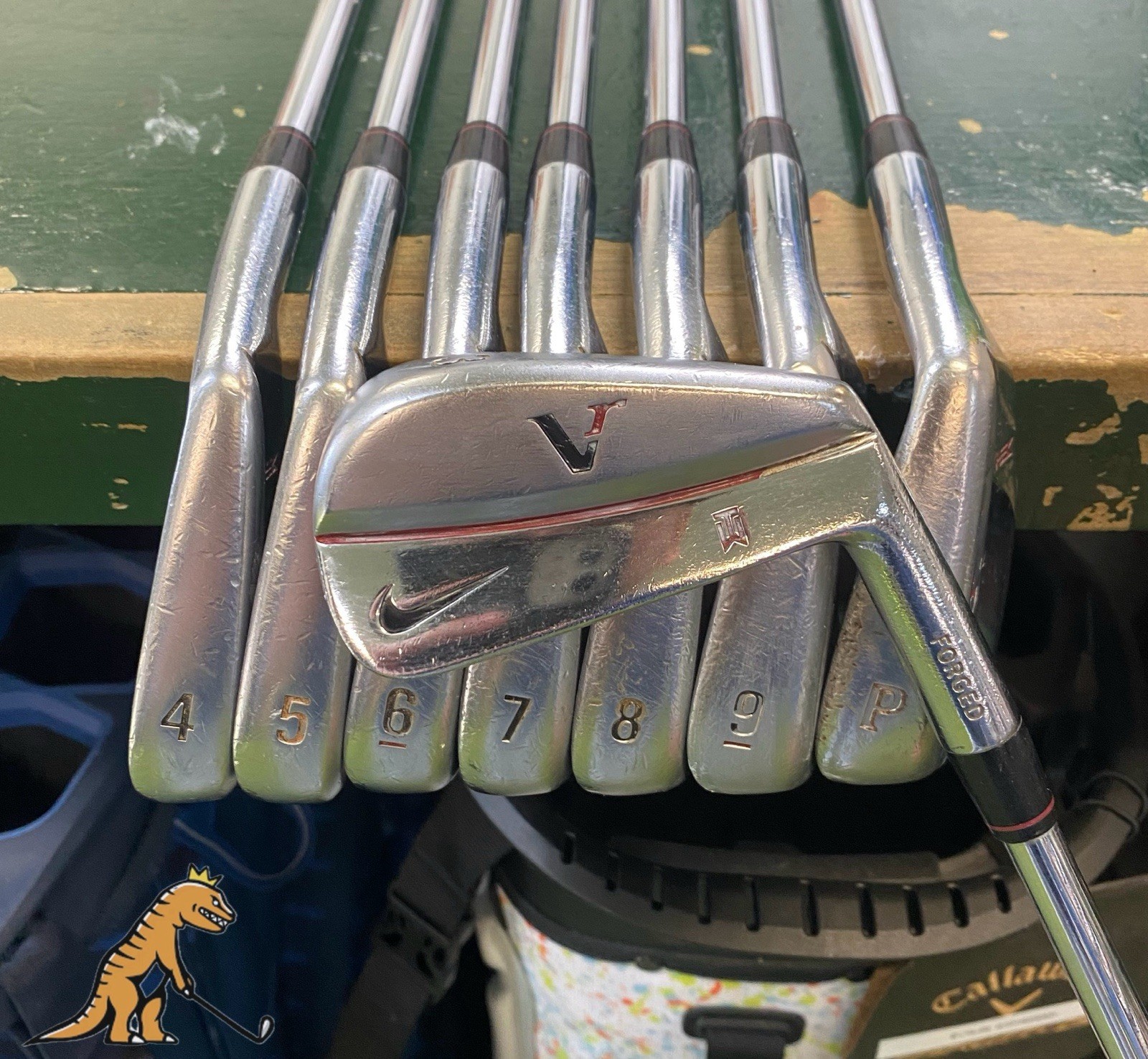 Used RH Nike Vr TW Iron Set 3-PW Dynamic Gold S300 Stiff Flex Steel