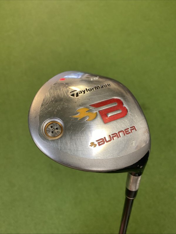 Used RH TaylorMade Burner 15* 3-Wood Reax 49g Graphite Regular Flex