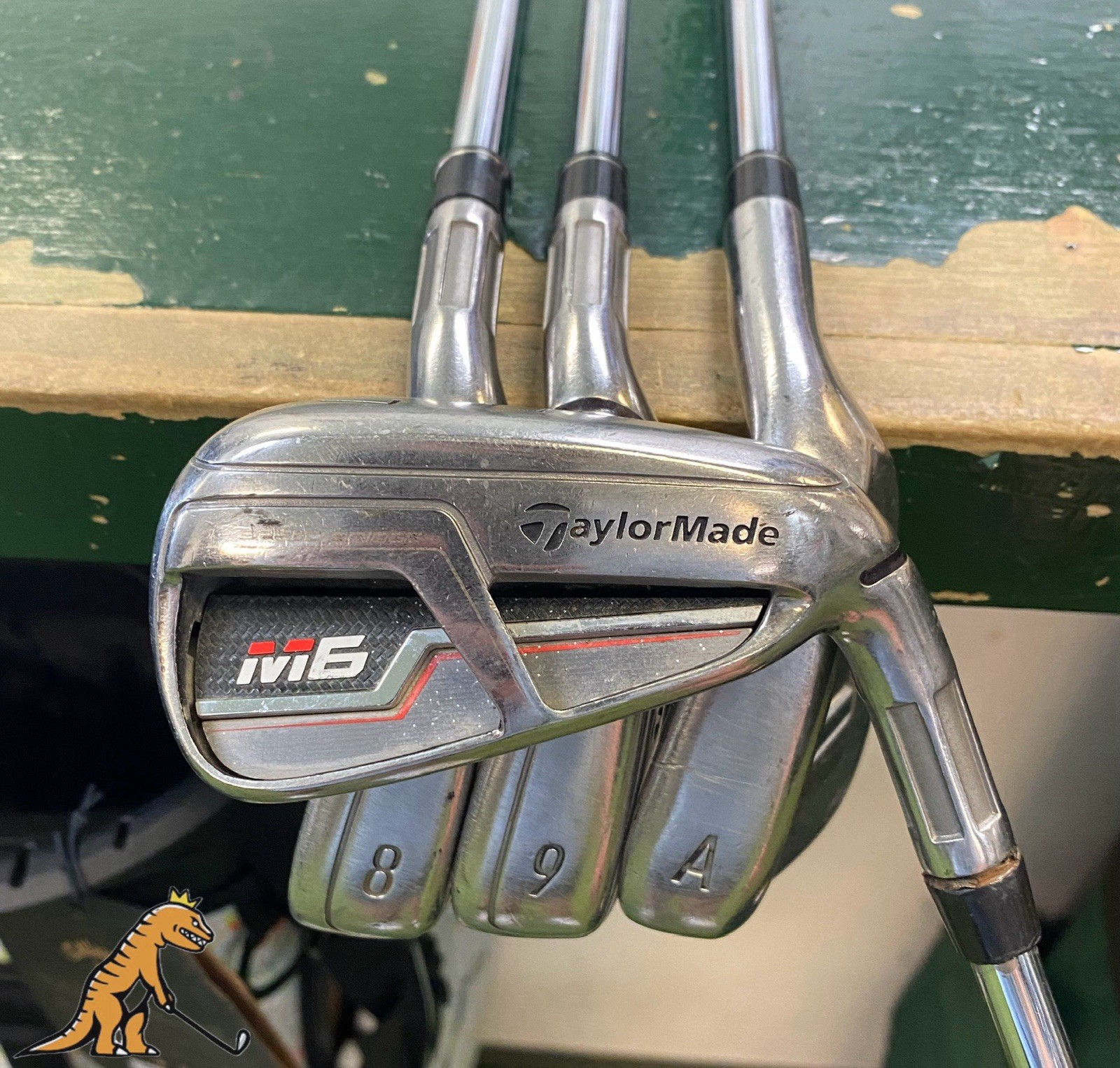 Used RH TaylorMade M6 Iron Set 7-GW KBS Max 85g Stiff Flex Steel