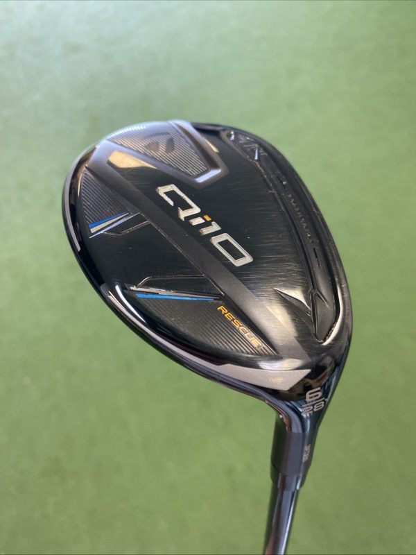 Used RH TaylorMade Qi10 Rescue 28* 6 Hybrid Fujikura Ventus Graphite Senior + HC - Image 3