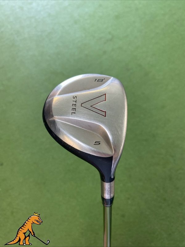 Used RH TaylorMade V Steel 18* 5-Wood Aldila NV 65g Graphite Stiff Flex