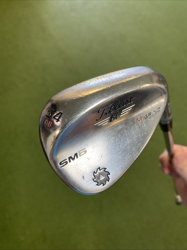 Used RH Titleist Vokey SM6 Tour Chrome 54.08* Sand Wedge KBS Tour Lite Stiff