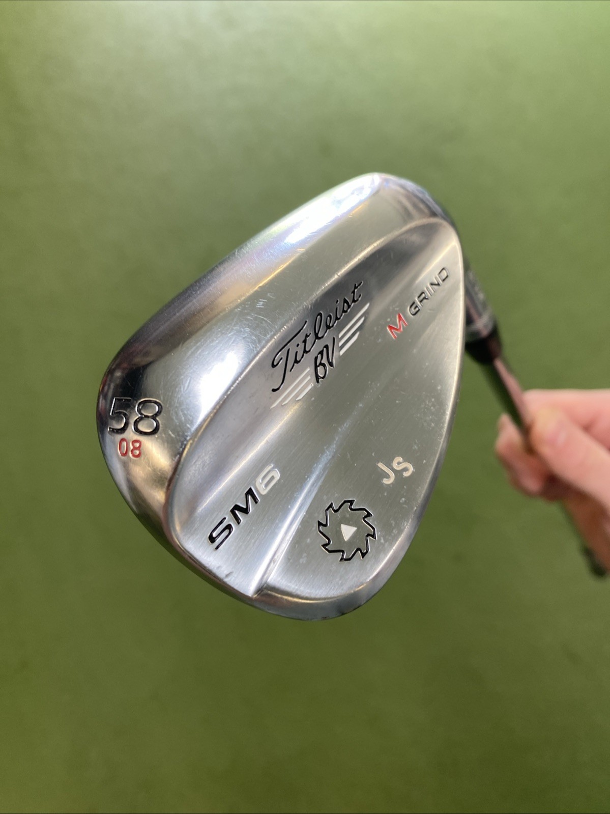 Used RH Titleist Vokey SM6 Tour Chrome 58.08* Lob Wedge Dynamic Gold Tour Issue - Image 3