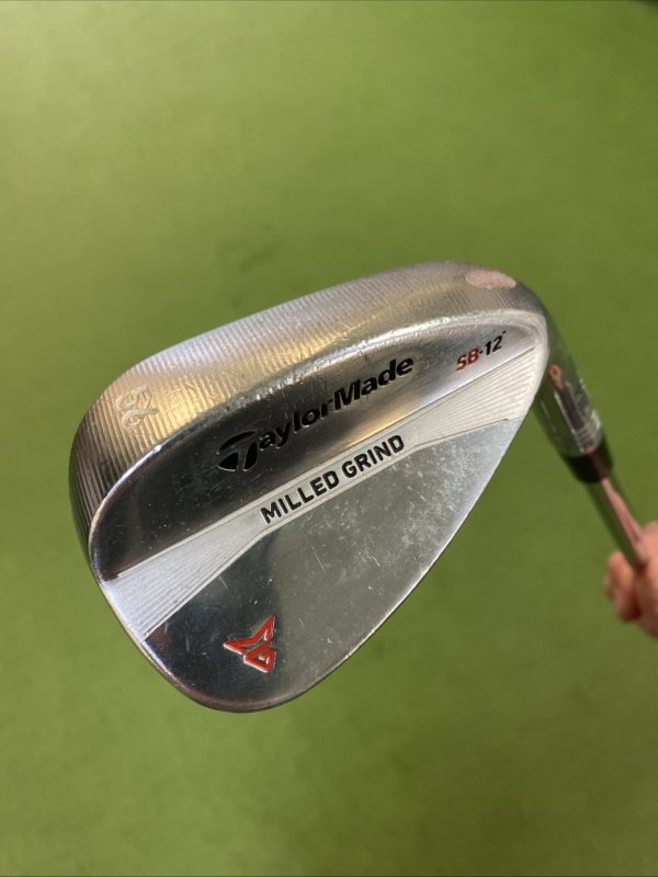 Used TaylorMade Milled Grind 56.12* Sand Wedge Dynamic Gold Steel Wedge Flex - Image 3