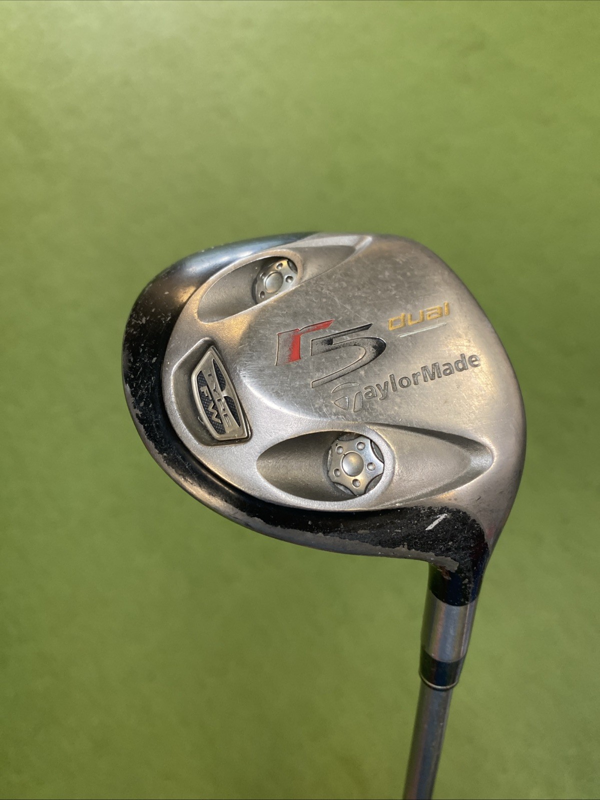 Used TaylorMade r5 Dual Titanium 7-Wood r7 55g Graphite Regular Flex - Image 3