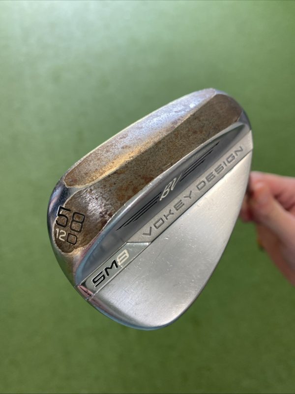 Used Titleist Vokey SM8 Tour Chrome Wedge Set 50*, 58* NS Pro Stiff Steel - Image 11