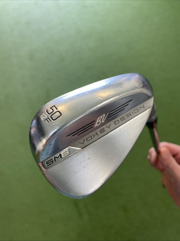 Used Titleist Vokey SM8 Tour Chrome Wedge Set 50*, 58* NS Pro Stiff Steel - Image 4