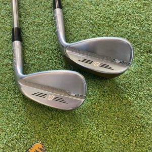 Used Titleist Vokey SM8 Tour Chrome Wedge Set 50*, 58* NS Pro Stiff Steel
