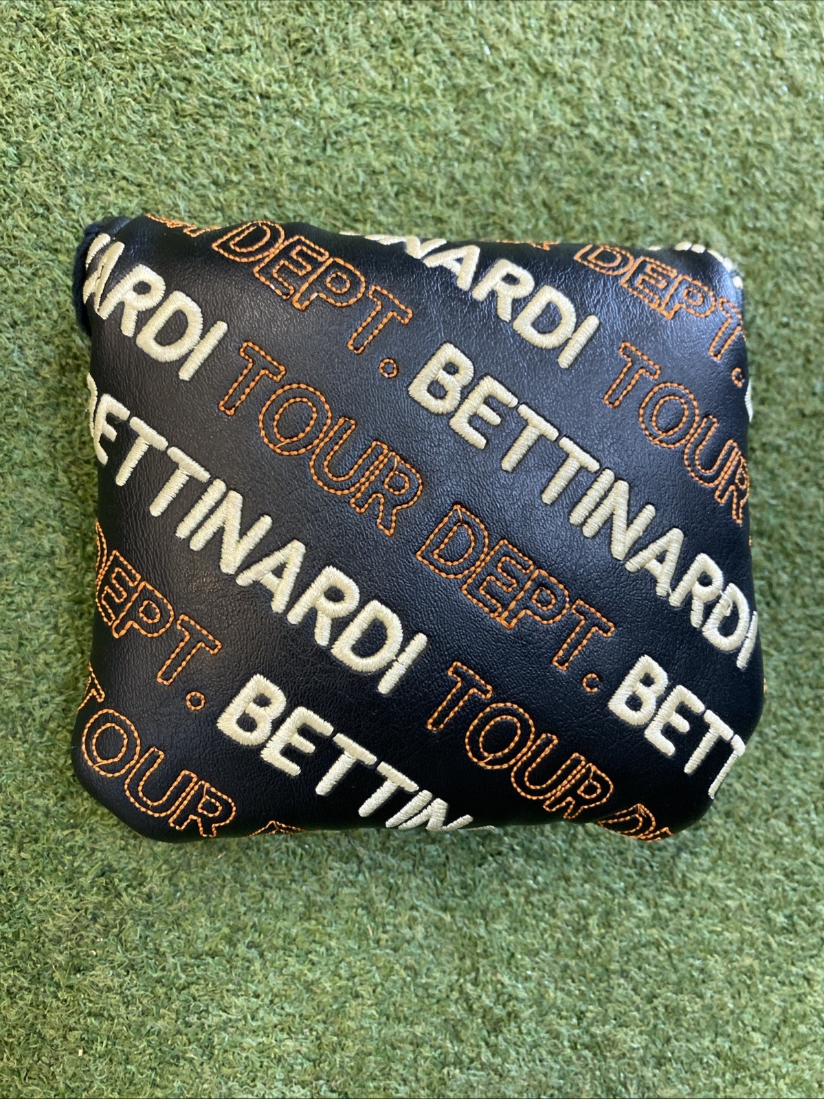 Bettinardi Tour Dept Hive Mallet Putter Head Cover Orange/Black - Image 3