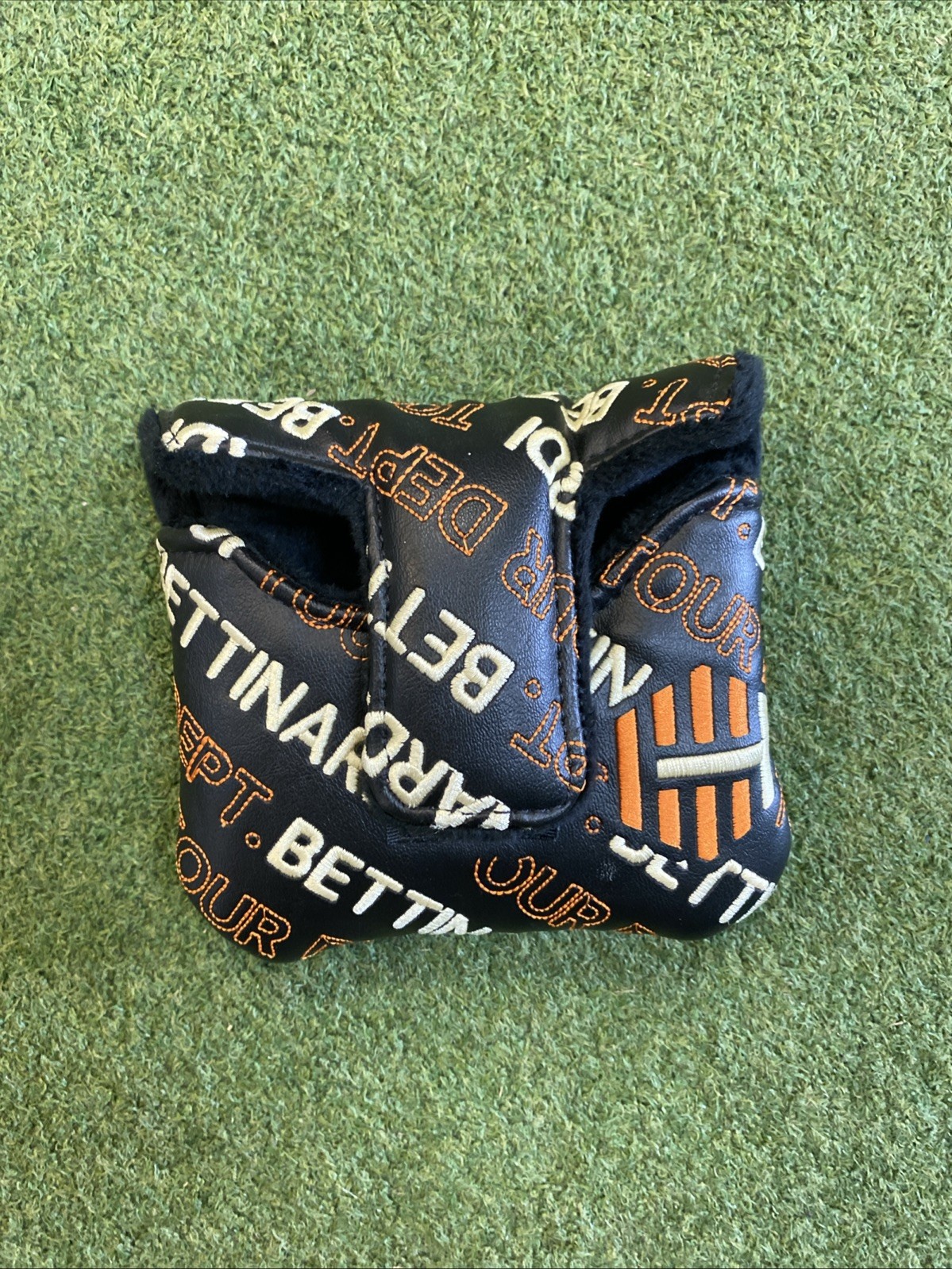 Bettinardi Tour Dept Hive Mallet Putter Head Cover Orange/Black - Image 4