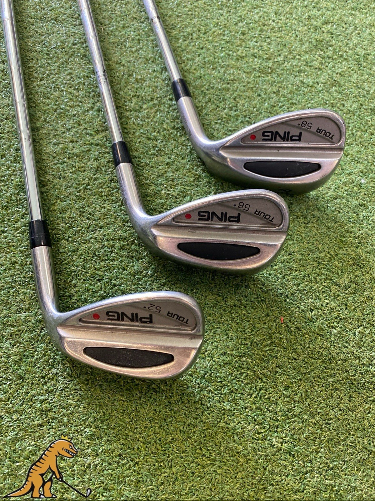 Used Ping S59 Tour Red Dot Wedge Set 52*, 56*, 58* Cushin Stiff Flex Steel
