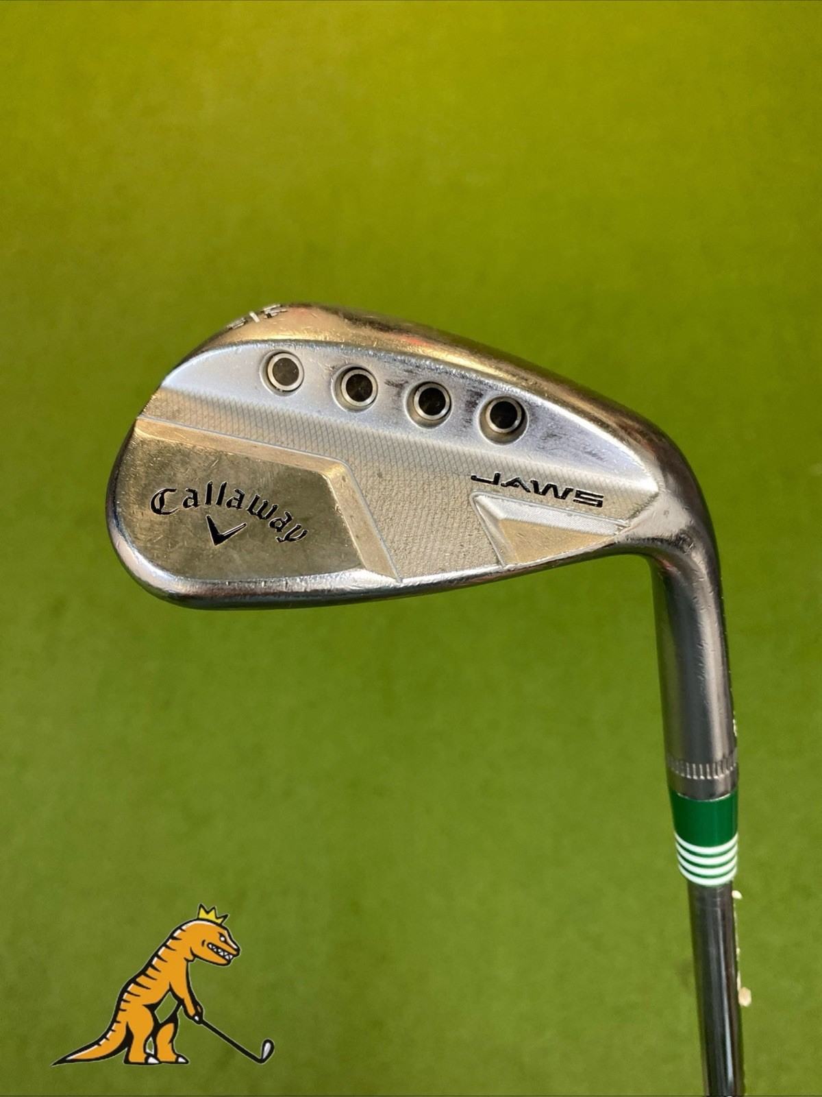 Used RH Callaway Jaws Full Toe 64.10* Lob Wedge Dynamic Gold S200 Steel 115g