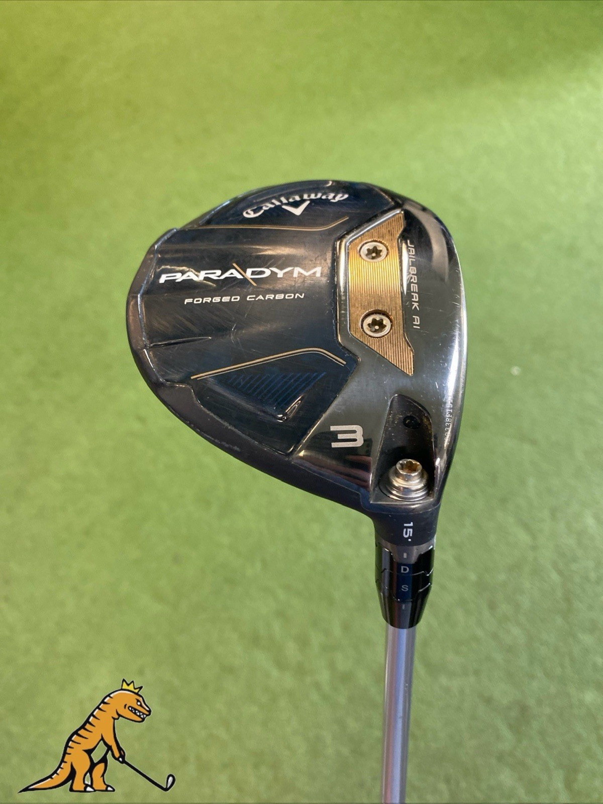 Used RH Callaway Paradym 15* 3-Wood Aldila Ascent 40g Senior Flex Graphite