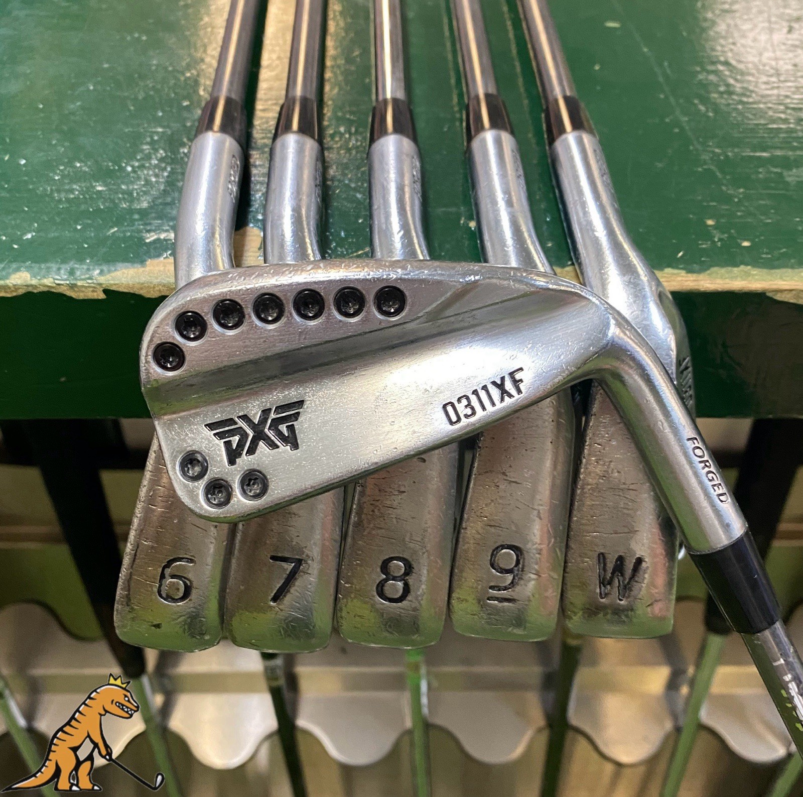 Used RH PXG 0311 XF Iron Set 5-PW NS Pro 880 AMC Steel Regular Flex