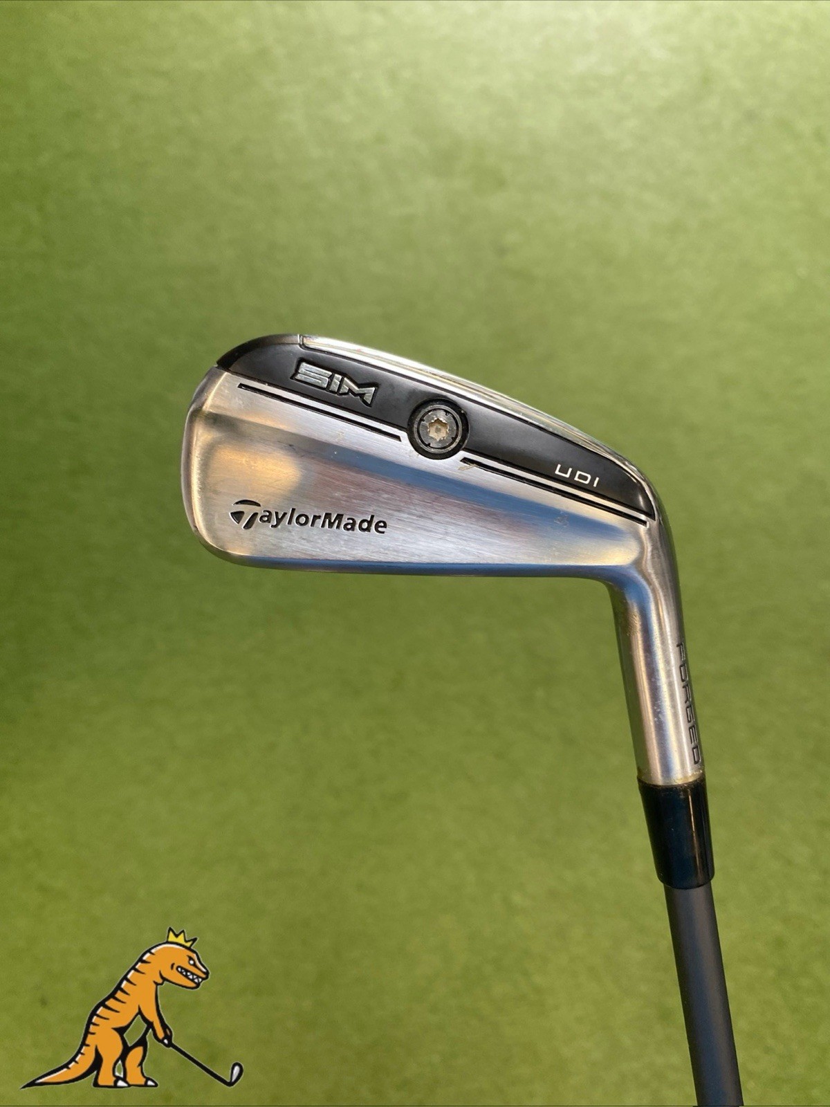 Used RH TaylorMade SIM UDI 3 Utility Iron HZRDUS Smoke 80g Stiff Flex