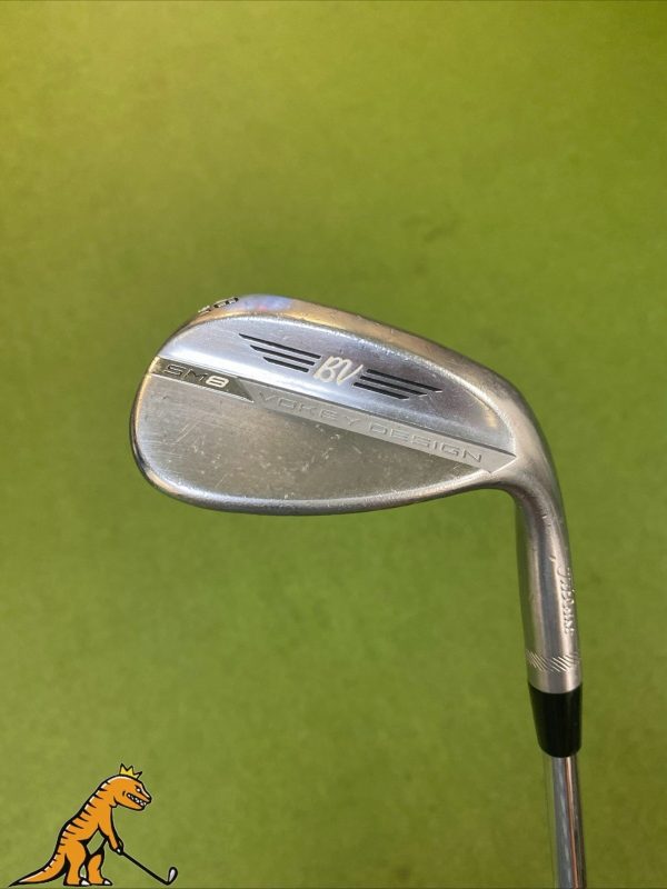 Used Titleist Vokey SM8 Tour Chrome 58.08* Lob Wedge BV Steel Wedge Flex
