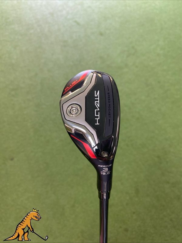 Mint TaylorMade Stealth Plus 19.5* 3 Hybrid HZRDUS RDX Smoke Graphite Regular 3H