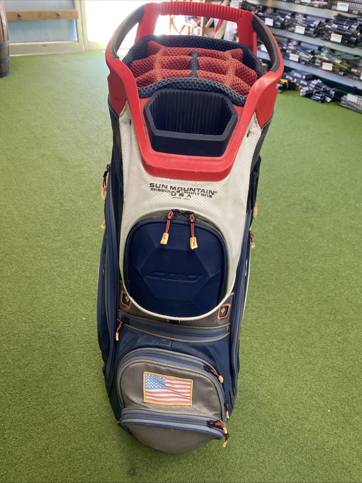 Sun Mountain C130 USA Cart Golf Bag 14-Way - Image 4