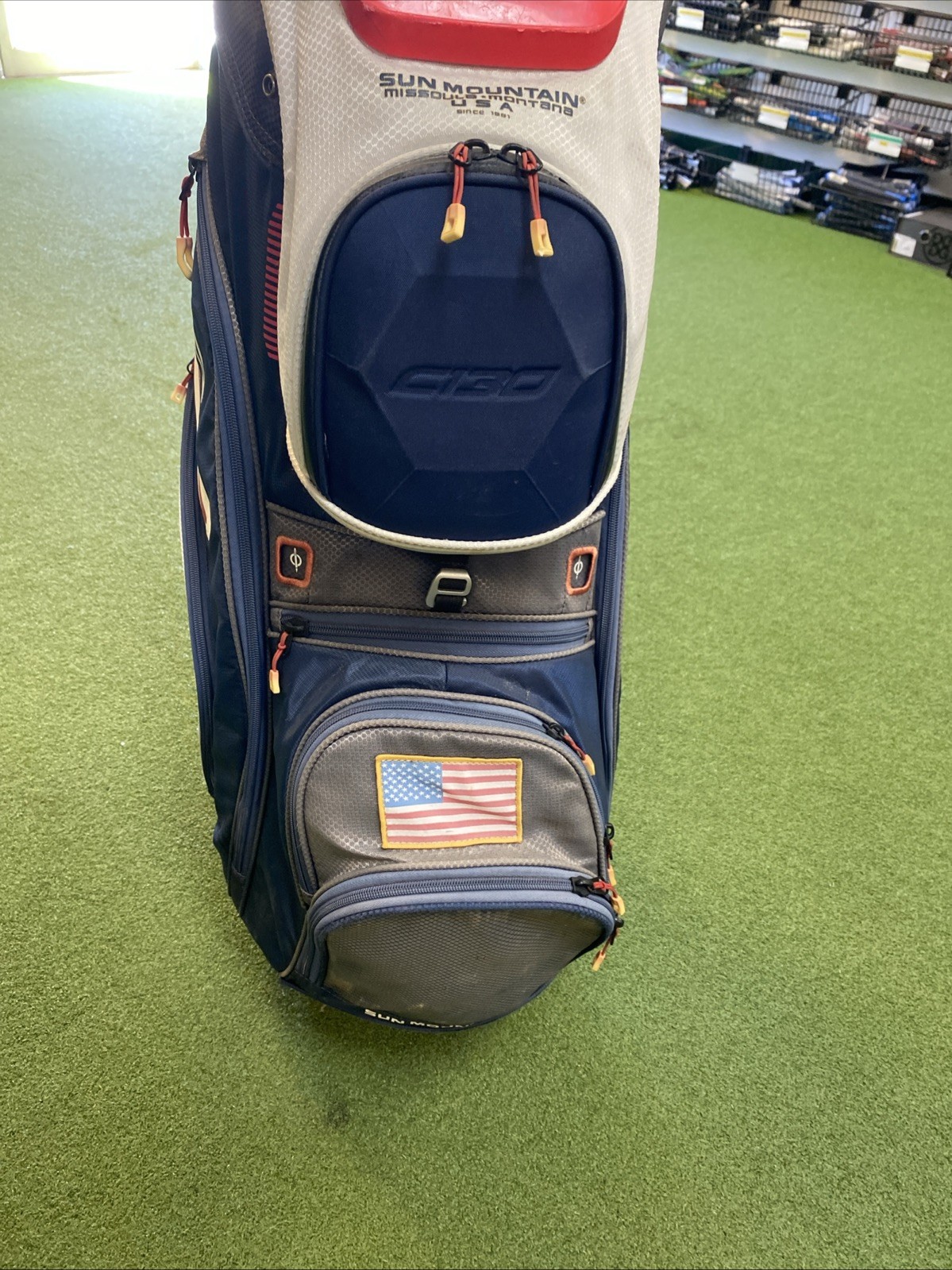 Sun Mountain C130 USA Cart Golf Bag 14-Way - Image 5