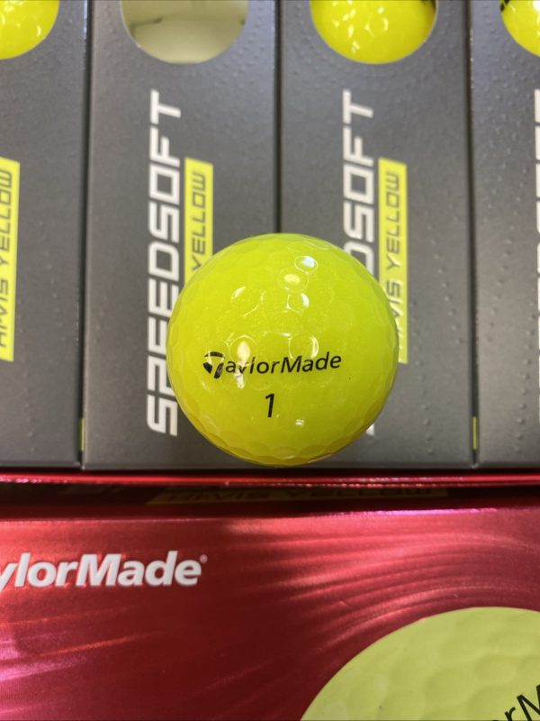 TaylorMade 2024 Speed Soft Hi-Vis Yellow 2 Dozen Golf Balls New