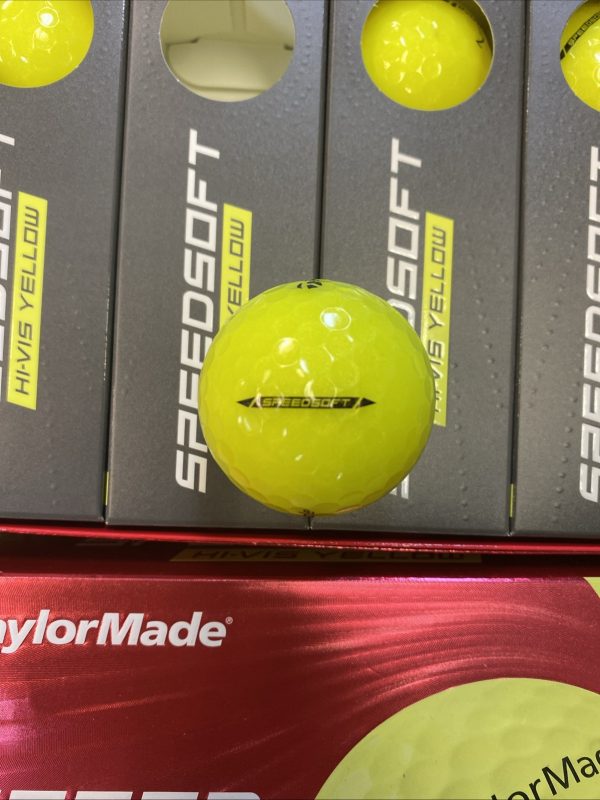 TaylorMade 2024 Speed Soft Hi-Vis Yellow 2 Dozen Golf Balls New