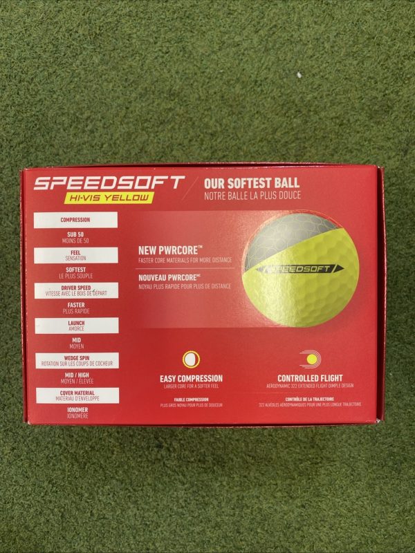 TaylorMade 2024 Speed Soft Hi-Vis Yellow 2 Dozen Golf Balls New