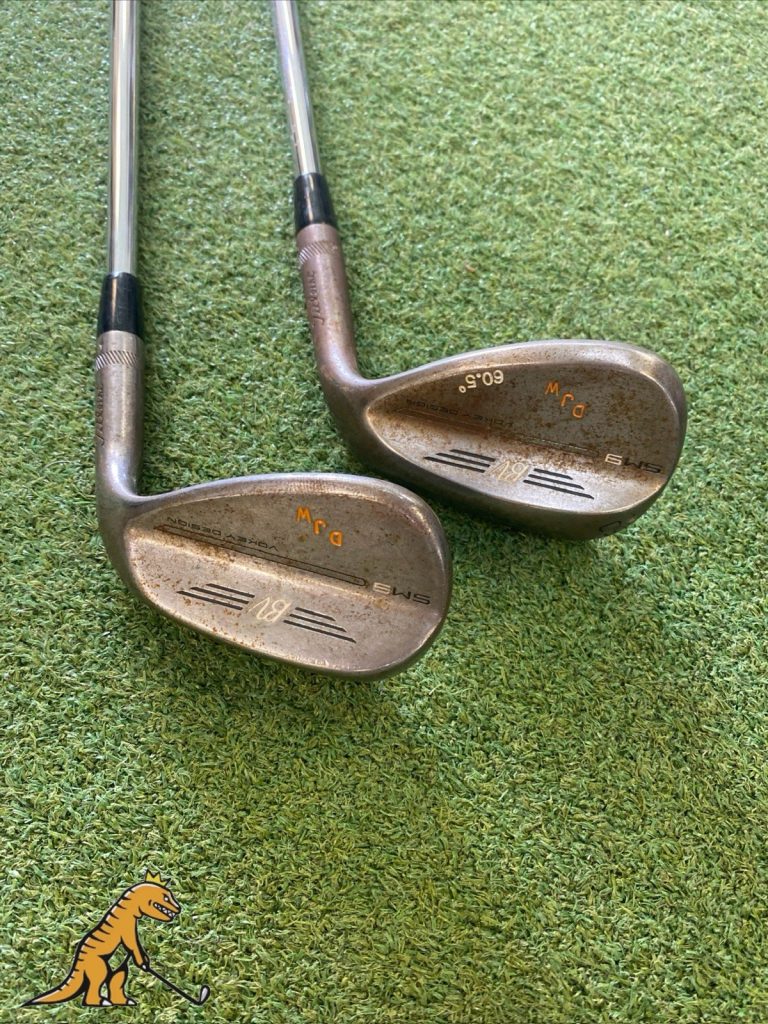 Tour Issue Titleist Vokey SM9 Raw Wedge Set 56*, 60* Project X Steel