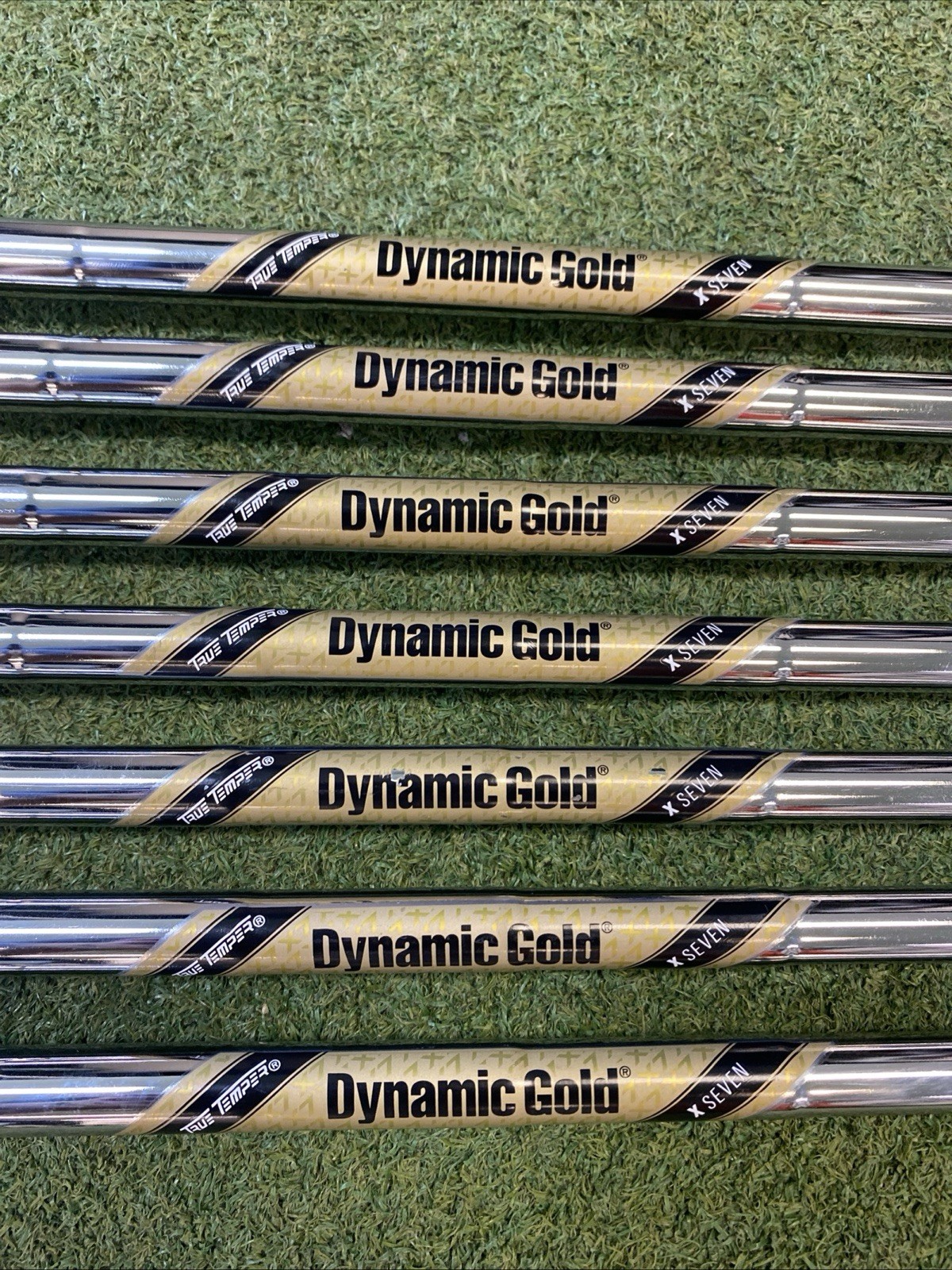 True Temper Dynamic Gold X Seven Iron Set Shafts 4-PW 130g Steel Extra Stiff - Image 3