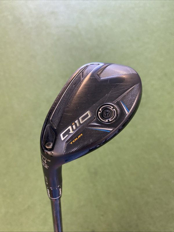 Used LH TaylorMade Qi10 Tour 22* 4 Rescue Hybrid Aldila RIP Phenom Graphite 4H