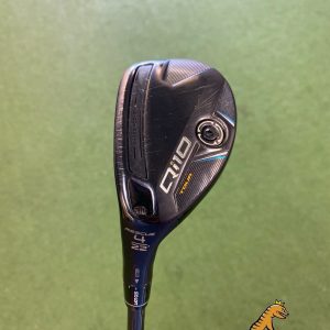 Used LH TaylorMade Qi10 Tour 22* 4 Rescue Hybrid Aldila RIP Phenom Graphite 4H