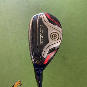 Used LH TaylorMade Stealth Plus 19.5* 3 Hybrid HZRDUS RDX Smoke Graphite Stiff