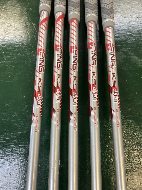 Used Ping Karsten Yellow Dot Iron Set 7-SW KS 401 Graphite Regular Flex