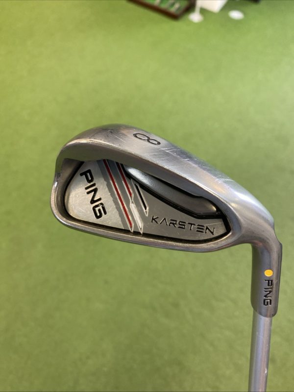 Used Ping Karsten Yellow Dot Iron Set 7-SW KS 401 Graphite Regular Flex