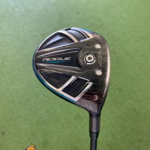 Used RH Callaway Rogue Sub Zero 15* 3-Wood HZRDUS Yellow 76g Graphite Stiff Flex