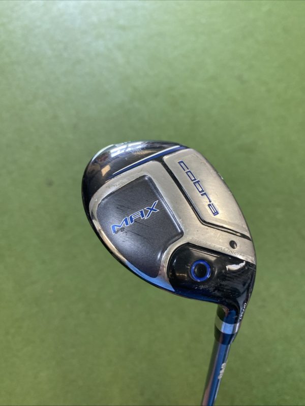 Used RH Cobra Max 25* 5 Hybrid Matrix Ozik White Tie Graphite Regular