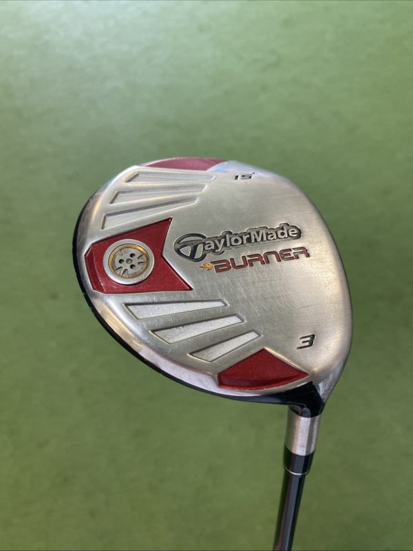 Used RH TaylorMade Burner 15* 3-Wood Reax Graphite Stiff Flex - Image 3